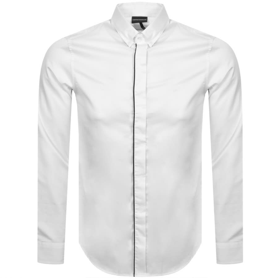 Alternative Image for ProductEmporio Armani Regular Fit Long Sleeved Shirt Whit1